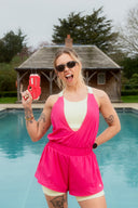 Pink limeade runsie